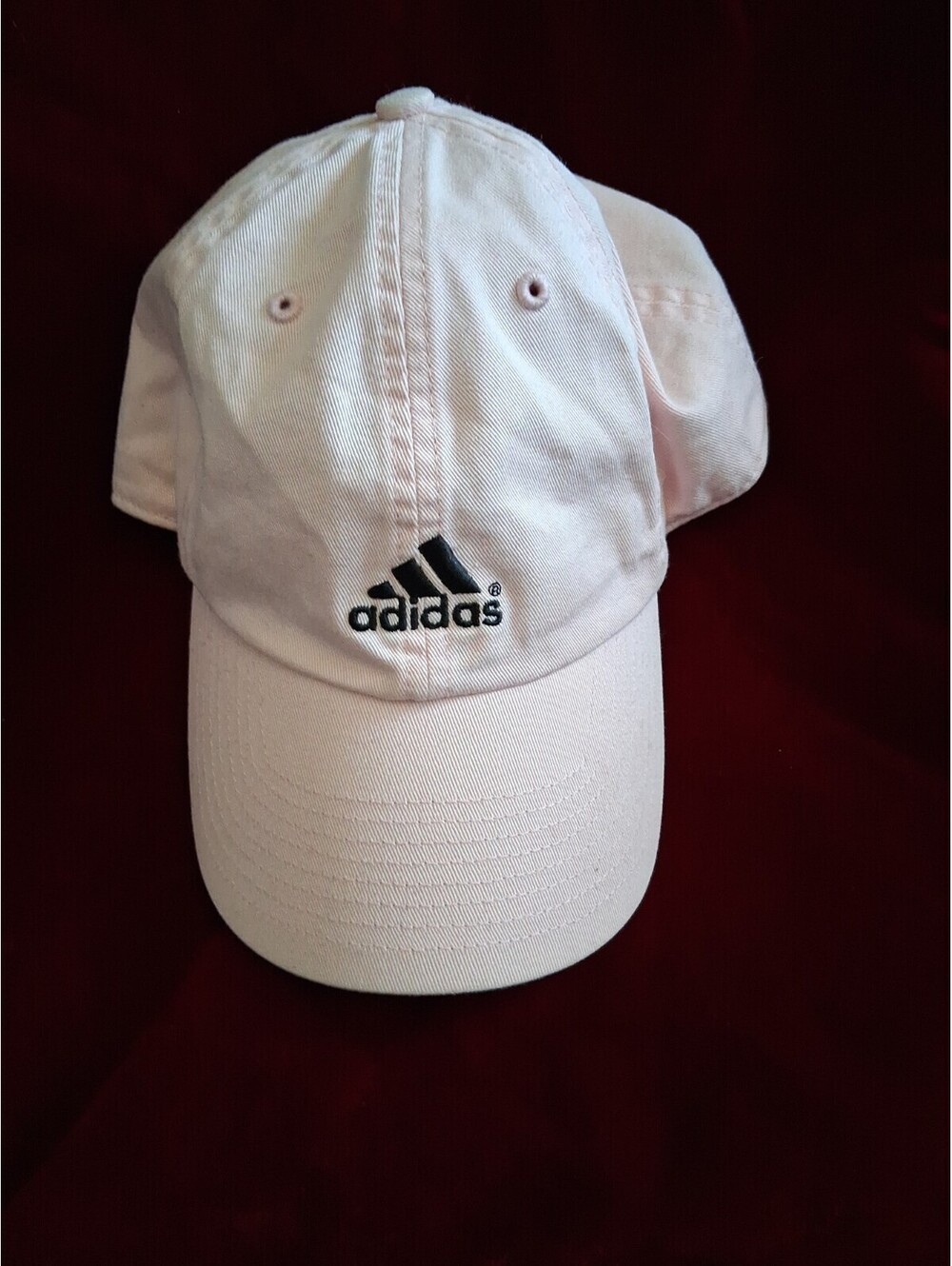Adidas Hat Cap Strap Back One Size Pink Climalite Cotton Baseball